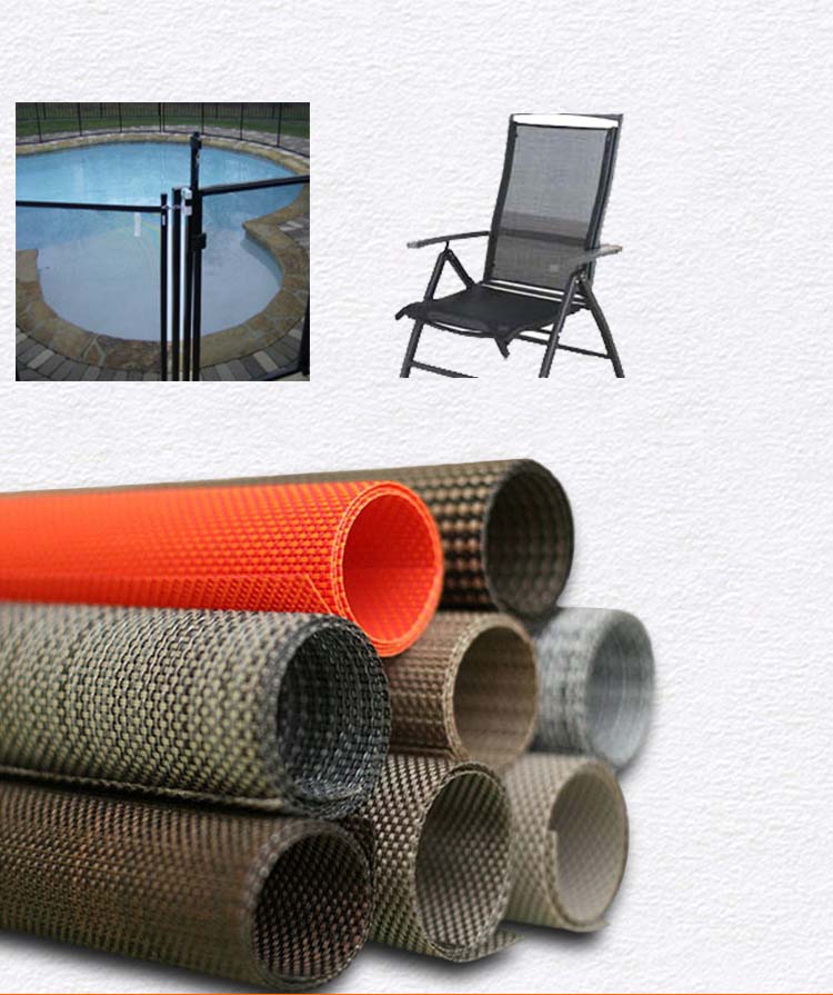 Polyester PVC Coated Textilene Mesh Fabric for Chair